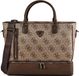 GUESS reistas schoudertas met laptopvak Zip Bottom Tote Latte Logo / Brown Lichtbruin