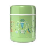 Chicco Thermocontainer voor levensmiddelen, thermo-maaltijdcontainer, houdt de temperatuur tot 6 uur, voor warme en koude levensmiddelen, babyvoeding, thermoskan, roestvrij staal, 300 ml, 6 maanden +