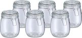 Zeller Voorraadpot/bewaarpot Alfie - 6x - 750 ml - glas - beugelsluiting