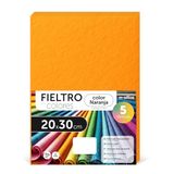 m-office Kleurrijke luiers, vilt om te knutselen, naaien en patchwork, materiaal voor scrapbooking en decoraties, doe-het-zelf set, ideaal handwerk en knutselen, 20 x 30 cm (oranje, 5 stuks)