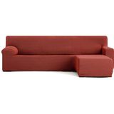 ECOMMERC3 Chaise longue-bankhoes, korte arm rechts, zeer elastisch, bi-elastisch, chaise long, kleur radiator, met schuim en elastieken voor aanpassing rechts of links