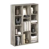 Furinno Luder 11-Cube Omkeerbare boekenkast met open plank, Frans eiken