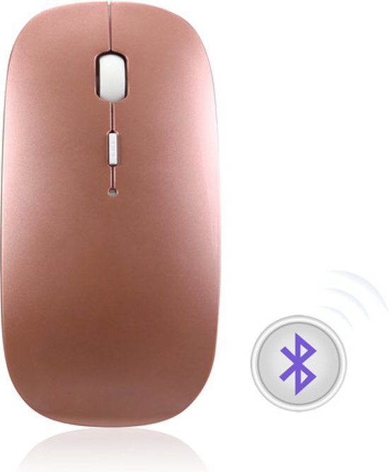 YONO Bluetooth Muis Draadloos voor Laptop, PC en Mac â€“ Rose Gold
