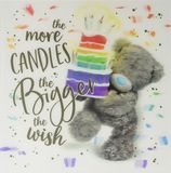 Me To You Bear 3D Holografische Verjaardag Cake Card