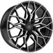 MSW 51 noir brillant entièrement poli 11.0Jx22 5x112 ET15