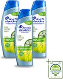 Head & Shoulders 3 x Anti-Roos Shampoo Pure Intense Oil Control 250 ml