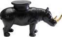 Kare Design Kandelaar Neushoorn Zwart Polyresin