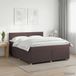 vidaXL Boxspringbed met matras, donkerbruin, 140 x 200 cm, stof