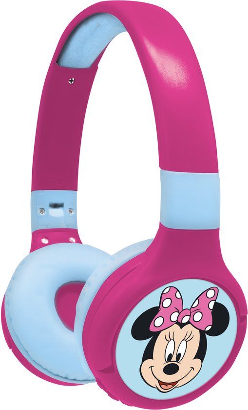Lexibook Minnie 2-in-1 Bluetooth & Wired Kids Safe Volume Headphones - Multi Colour