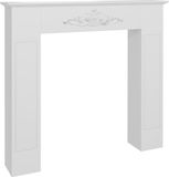 Kleankin Haardmantelombouw van dennenhout 101x19x100cm Wit