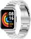 Qubix - Bracelet à maillons en acier avec boîtier - Argent - Convient pour Xiaomi Redmi Watch 2 (Lite)