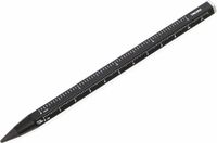 Troika Multitasking potlood met CONSTRUCTION-look liniaal (ZWART)