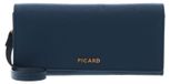 PICARD Leren portemonnee schoudertas Viora 1 Long Wallet Deep Ocean blauwgrijs