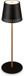 Briloner Kiki - Lampe de table rechargeable - Lampe sans fil - Dimmable - Pour extérieur et intérieur - USB-C - Réglable en hauteur - Ø12cm - Noir / Bois