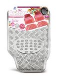 Bottari 29106 rubberen vloermatten I Love chroom met PVC-coating en anti-slip oppervlak wit 4-delig
