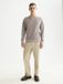 Scotch & Soda Heren Sweater Grijs Katoenmix Regular Fit