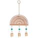 Signes Grimalt Pendentif décoratif en bois avec motif ethnique et clochettes