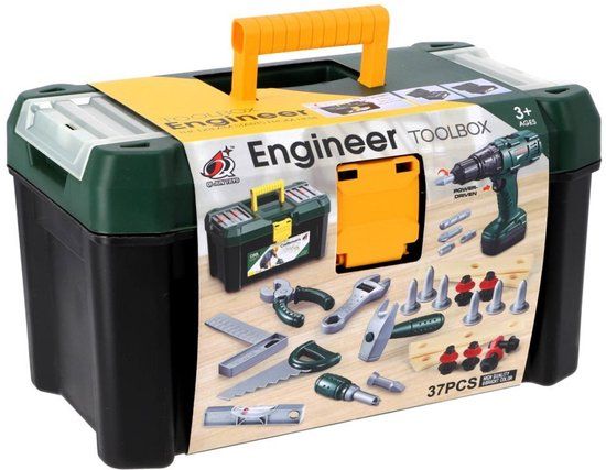 Top1Toys KiddyGo Gereedschapskist Speelset 37-delig