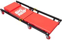 BIG RED Rollende garage/Winkel Creeper: 2-delig, 36" gewatteerde mechanische kar met hoofdsteun en 6 wielen, rood TR7565R-1 Torin