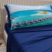 PETTI Artigiani Italiani - Katoenen beddengoed met kussenslopen met digitale print, eenpersoonslaken, beddengoedset Malediven Electric Blue, 100% Made in Italy