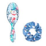 Wet Brush Original Detangler Frosty Set: Blauwe Brush & Scrunchie