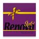 Renova Servetten Gold Bordeaux - 40 servetten