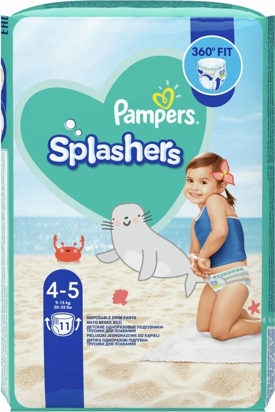 Pampers Splashers Zwemluiers Maat 4/5 - 11 Stuks