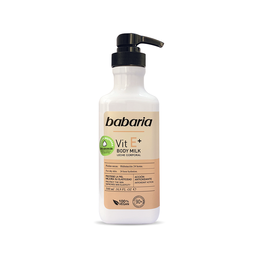 Babaria Vit E+ Body Milk - 500 ml
