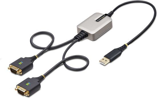 StarTech.com 60cm 2-Port USB naar Seriëel Adapter Kabel - USB-A naar RS232 DB9 Converter