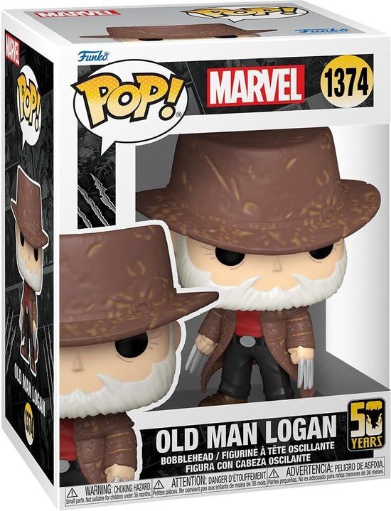 Funko Pop! - Marvel: Wolverine 50th - Old Man Logan #1374 - Collectible Figure