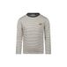 Koko Noko Rechtvallende Gestreepte Longsleeve - Beige/Donkergrijs