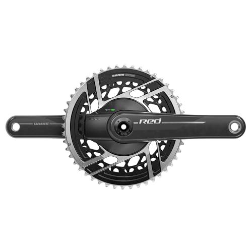 Sram Red AXS E1 Powermeter 2X DUB DM 170 mm Fietspedalen Zwart Aluminium Carbon