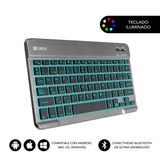 SUBBLIM Smart Backlit Bluetooth Keyboard Grey QWERTY Spanish