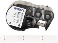 Brady M4-89-427 Zelfklevende Vinyl Labels - Zwart op Wit, Transparant