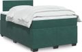 Maison Exclusive - Sommier à lattes de lit et matelas vert foncé 120x200cm velours