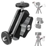 NEEWER Flexibele scharnierende magische arm met dubbele kogelkoppen, CNC gefreesd aluminiumlegering met 1/4 inch schroeven en gaten voor cameramonitor, LED-licht, microfoon, statief, compatibel met