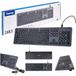 Hama bekabeld toetsenbord CK-400 zwart en grijs