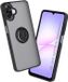 Techsuit Hoesje geschikt voor Samsung Galaxy A07 4G - Glinth Back Cover met ring en magneet - Zwart
