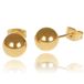 LGT JWLS LGT Jewels Stud oorbellen Bol 6mm Goudkleurig