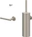 IVY Accessoireset 1 - Wandmodel Toiletborstelhouder met Handdoekhaak en Toiletrolhouder - Geborsteld Nickel