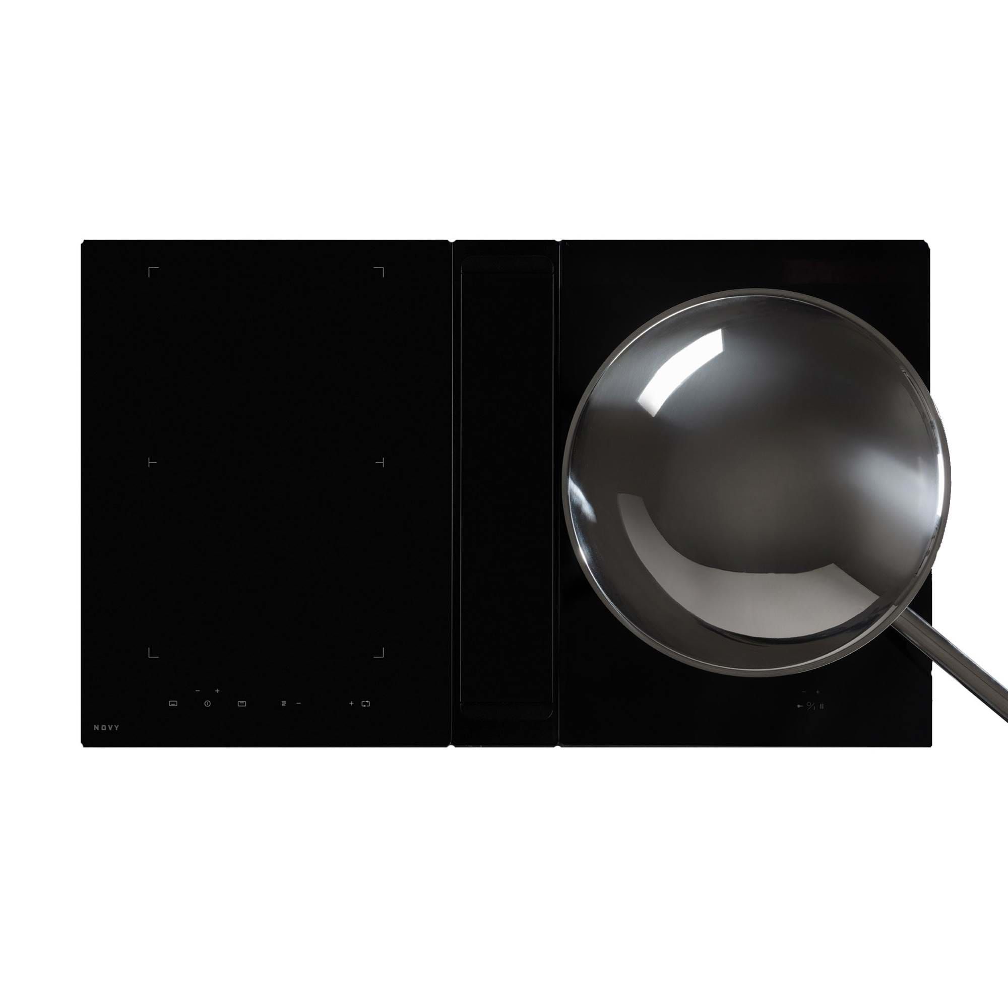 NOVY 40008 - Inductiekookplaat - 87cm - Zwart - Ingebouwd - 4 zones