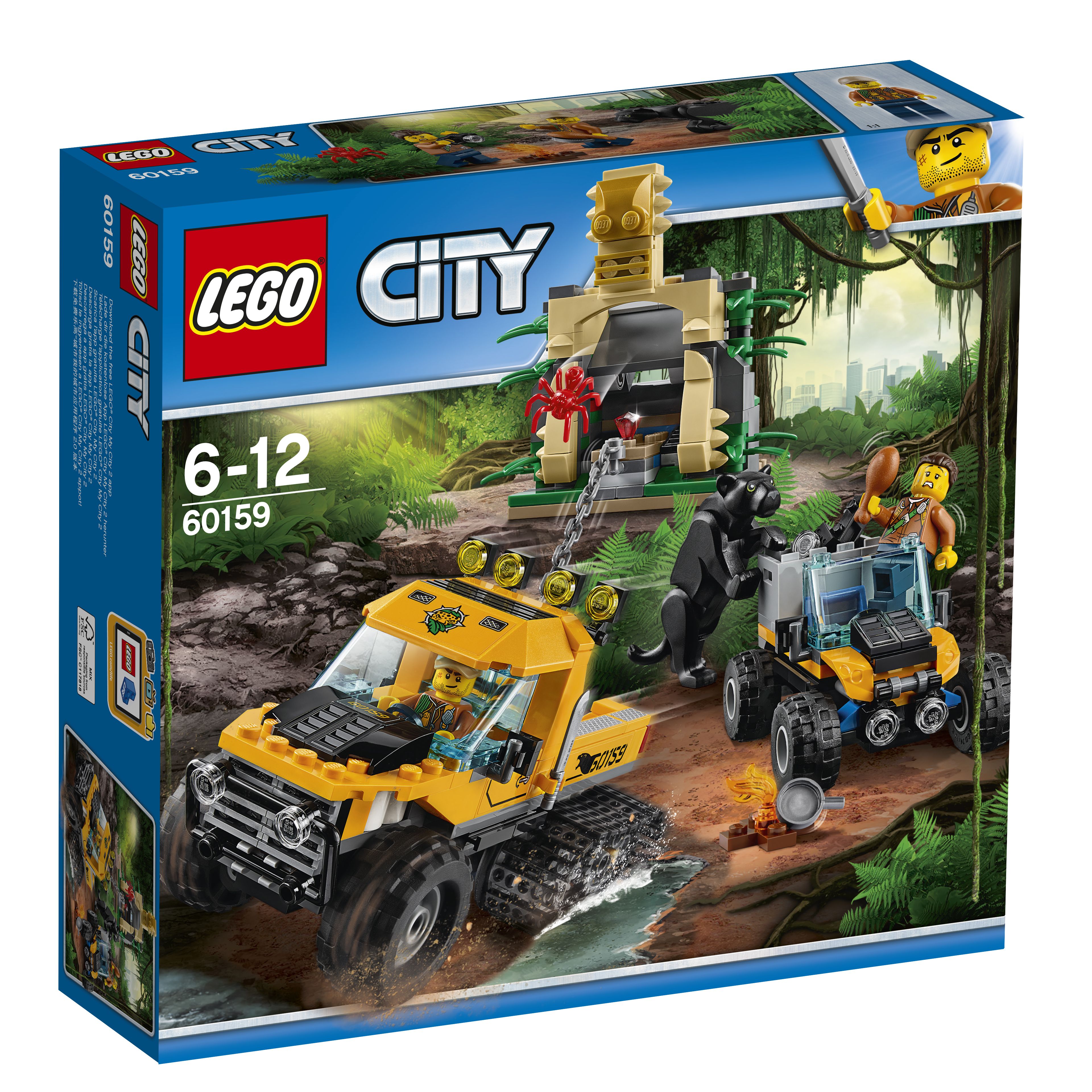 LEGO City Jungle missie met halfrupsvoertuig 60159
