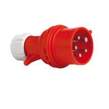 PCE PCE 40829L CEE-stekker met fasespatel, 16A, rood, los