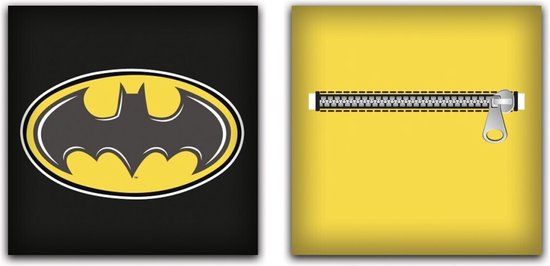 Batman Sierkussen Logo - Zwart/Geel - 35x35cm