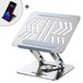 Wozinsky Hurtel Laptopstandaard - Ergonomische Laptopstandaard - Verstelbaar en Opvouwbaar - 360° draaibaar - Aluminium - Zilver