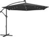 Songmics Parasol à LED – Ø 350 cm – gris