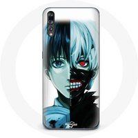 Maniacase Hoesje voor Huawei p20 Tokio Ghoul Gezicht Half