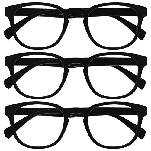 Opulize Pop - Afstand Bril - Zwart - 3 Stuks - Ronde - -1.50