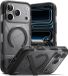 Ringke UX Magnetic - Hoesje Geschikt voor Apple iPhone 17 Pro Max - Compatibel met MagSafe - Rugged Back Cover met Standaard - Smoke Zwart