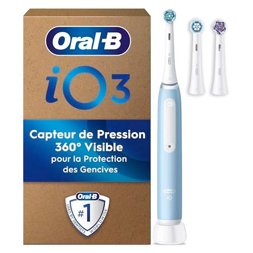 Oral-B Pro 3 Blue Elektrische Tandenborstel, 3 Opzetborstels